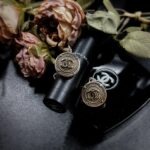 1940s Vintage Original Chanel Rope Button Earrings