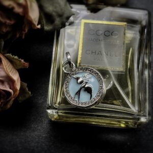 Vintage Chanel Swallow Button Pendant
