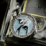 Vintage Chanel Swallow Button Pendant