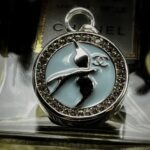 Vintage Chanel Swallow Button Pendant