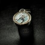 Vintage Chanel Swallow Button Pendant