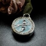 Vintage Chanel Swallow Button Pendant