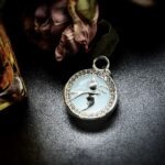 Vintage Chanel Swallow Button Pendant