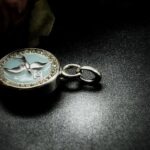 Vintage Chanel Swallow Button Pendant