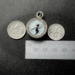 Vintage Chanel Swallow Button Pendant