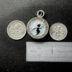 Vintage Chanel Swallow Button Pendant