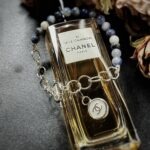Vintage Chanel Silver Beaded Button Charm Bracelet