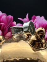 French Antique Monogram Button Ring