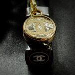 Vintage Chanel Gold Button Pendant