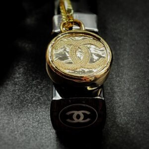 Vintage Chanel Gold Button Pendant