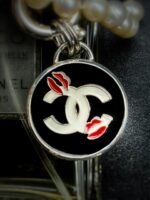 "Claudia" Vintage Chanel Lips Pendant - Image 10