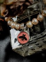 Gucci Bee Button Beaded Bracelet