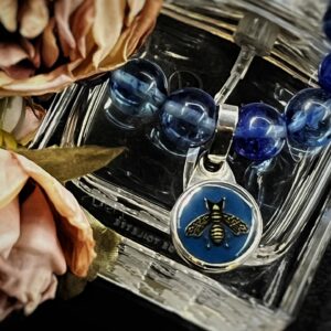 Gucci Bee Button Beaded Bracelet