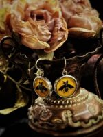 Vintage Gucci Bee Button Earrings
