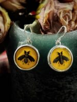 Vintage Gucci Bee Button Earrings