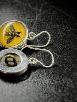 Vintage Gucci Bee Button Earrings