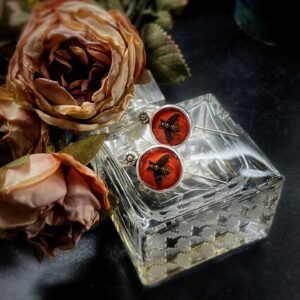 Vintage Gucci Bee Button Earrings