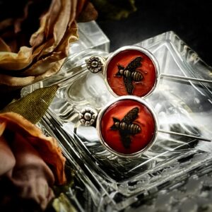 Vintage Gucci Bee Button Earrings