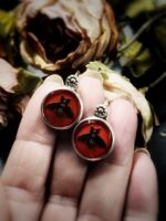 Vintage Gucci Bee Button Earrings