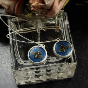 Vintage Gucci Bee Button Earrings