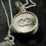 Vintage Chanel Button Pendant