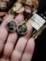 Vintage Chanel Button Earrings