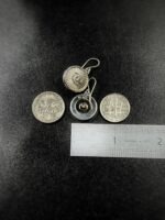 Vintage Chanel Button Earrings
