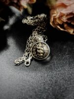French antique WW1 Military Medical Uniform Button Pendant