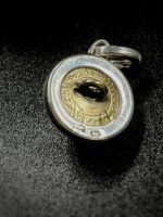 French antique WW1 Military Medical Uniform Button Pendant