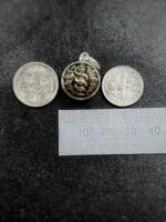 French antique WW1 Military Medical Uniform Button Pendant