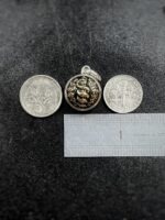 French antique WW1 Military Medical Uniform Button Pendant