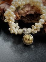 French Antique WW1 Navel Button Charm