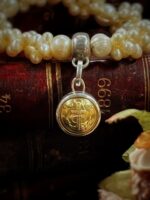 French Antique WW1 Navel Button Charm