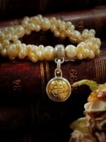 French Antique WW1 Navel Button Charm