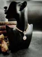 "Manon" Vintage White Pearl Chanel Zipper Pull Pendant - Image 9