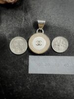 "Manon" Vintage White Pearl Chanel Zipper Pull Pendant - Image 12