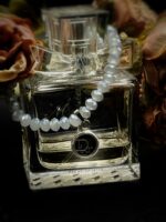 Petite Vintage Black Dior Button Charm Bracelet