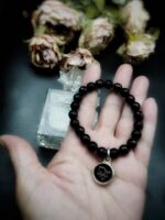 Vintage Black Dior Button Charm Bracelet