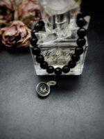 Vintage Black Dior Button Charm Bracelet