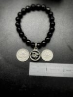 Vintage Black Dior Button Charm Bracelet