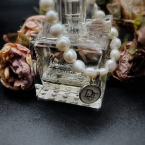 Vintage White Dior Button Charm Bracelet
