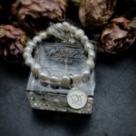Vintage White Dior Button Charm Bracelet