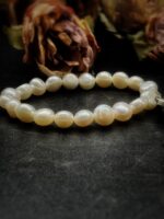 Vintage White Dior Button Charm Bracelet