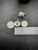 1950s Chanel Silver Diamond Button Earrings
