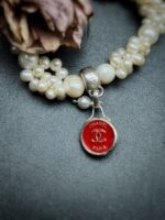Antique 1920s Chanel Button Charm Pendant