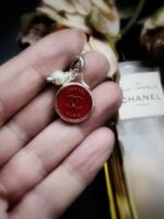 Antique 1920s Chanel Button Charm Pendant