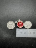 Antique 1920s Chanel Button Charm Pendant