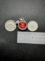 Antique 1920s Chanel Button Charm Pendant