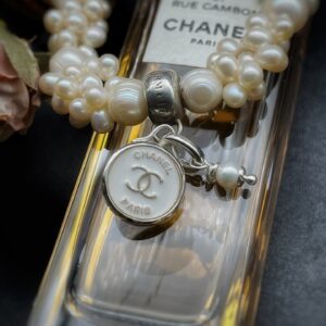 Antique 1920s Chanel Button Charm Pendant