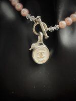 Antique 1920s Chanel Button Charm Pendant
